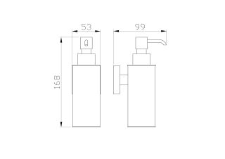 Дозатор для мыла Wonzon & Woghand Polo WW-8932-BN брашированный никель